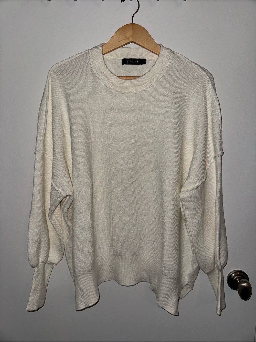 Women’s White Oversized Sweater